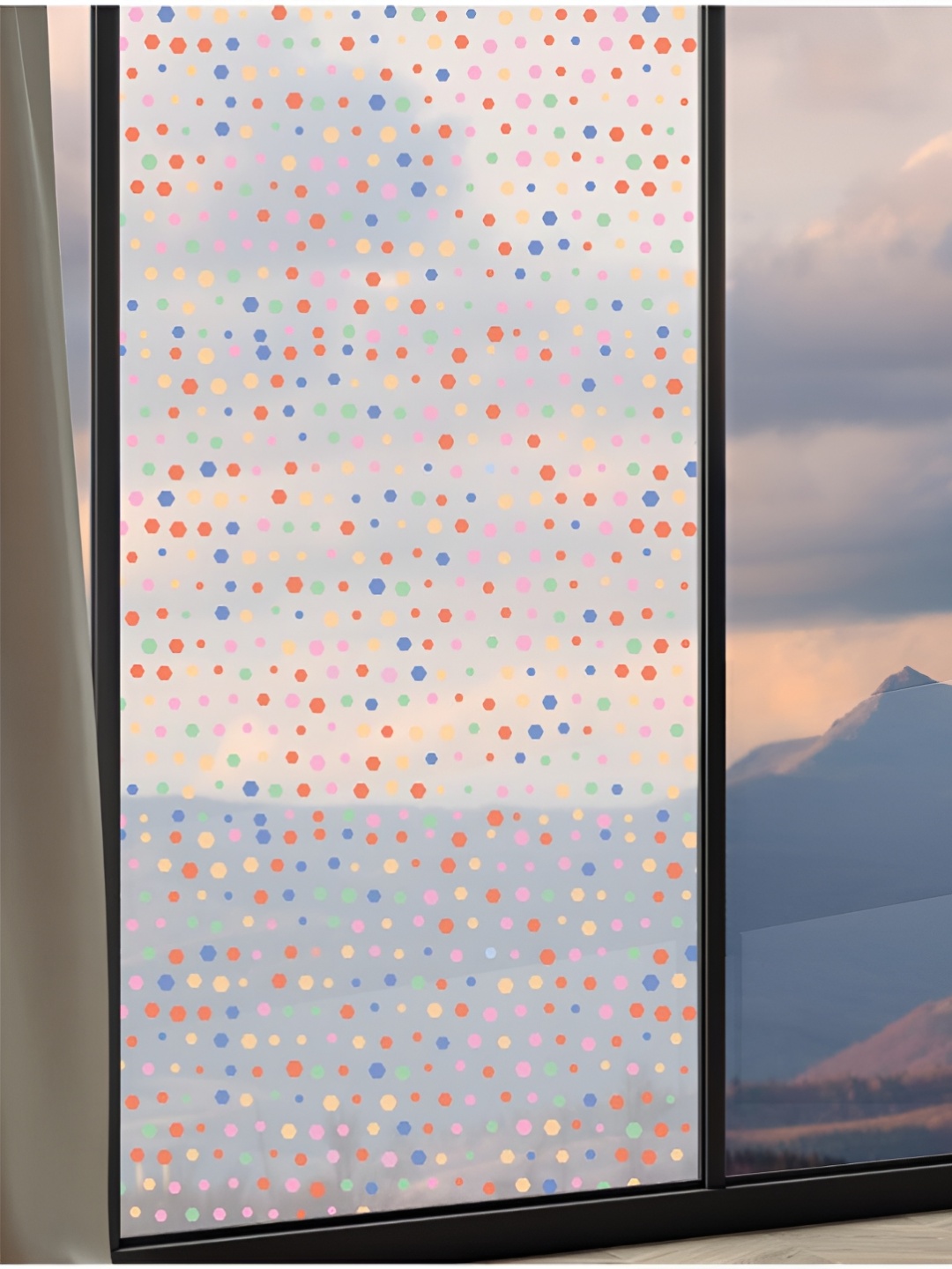 CVANU Red & Blue Printed Waterproof Wallpaper