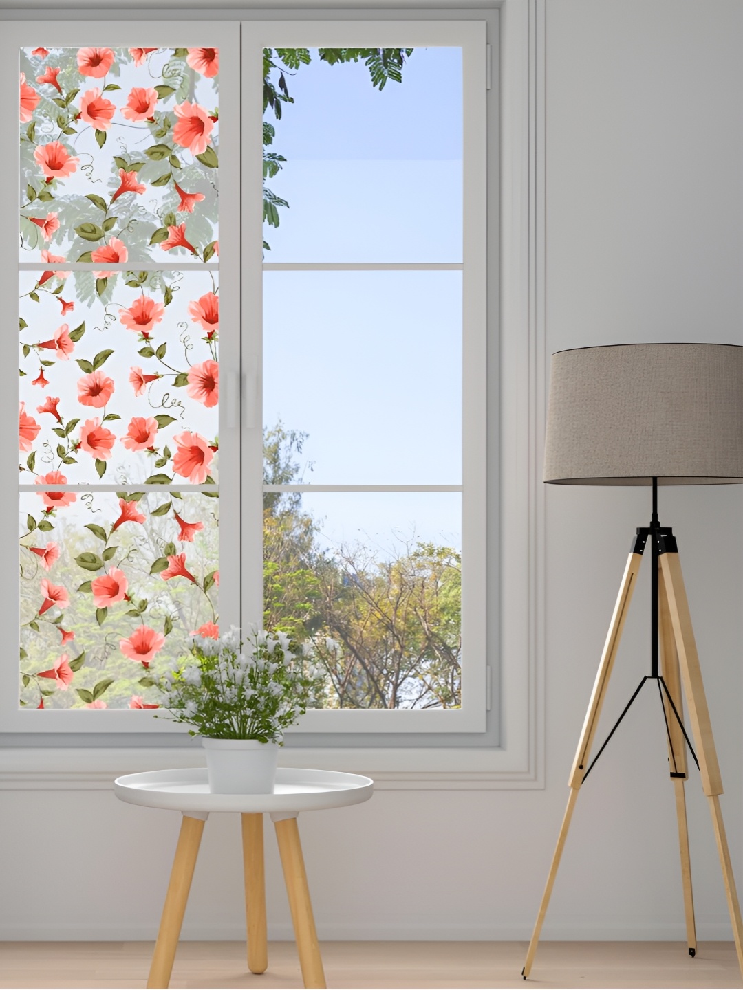

CVANU Window Film Transparent & Pink Printed Window Sticker