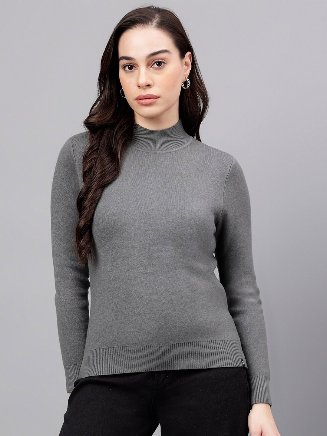 

Xpose High Neck Pullover, Grey