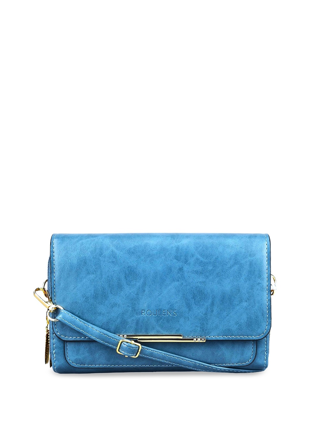 

Diva Dale Textured Structured Sling Bag, Blue