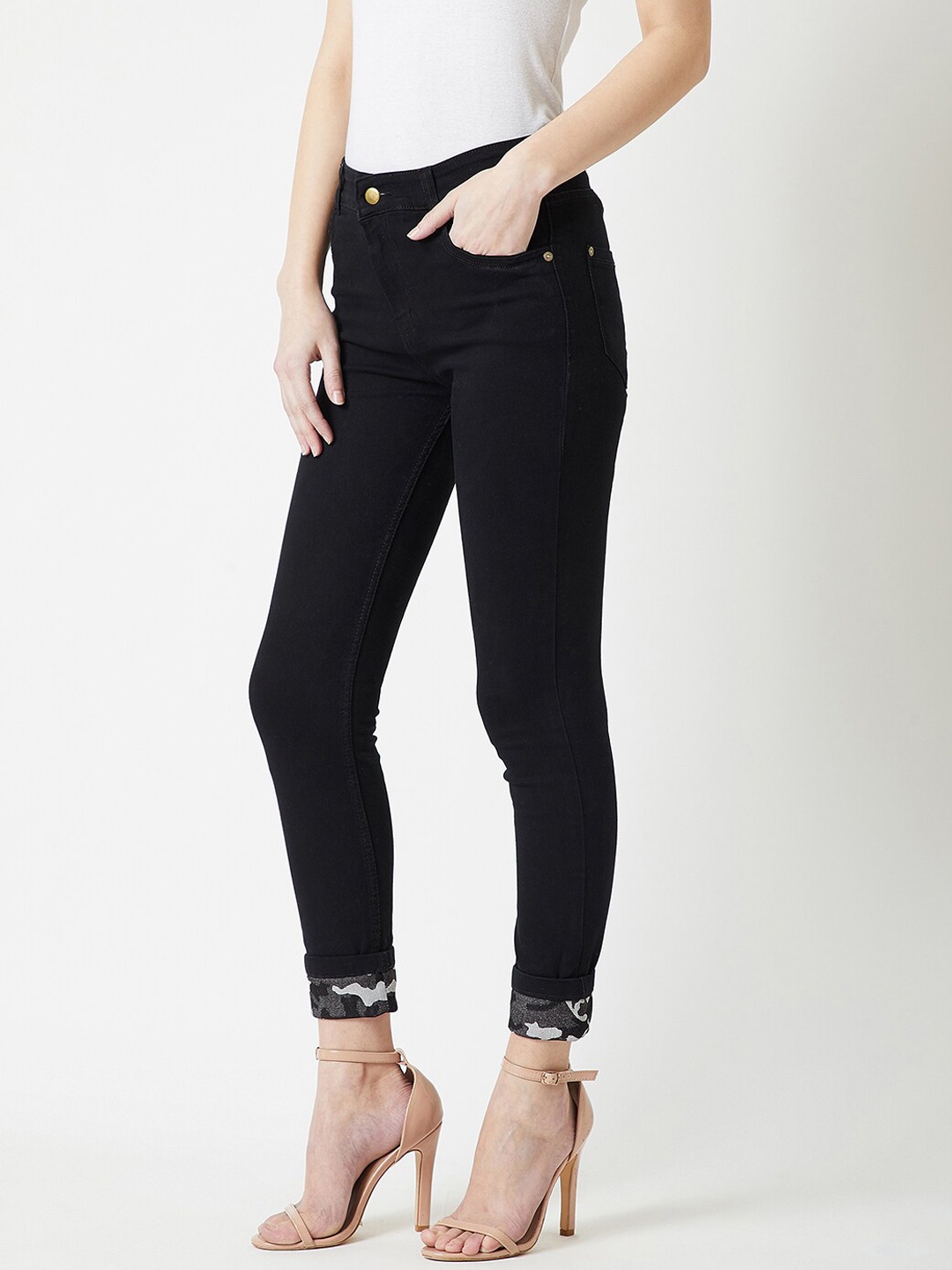 

Roadster Women Slim Fit High-Rise Stretchable Jeans, Black