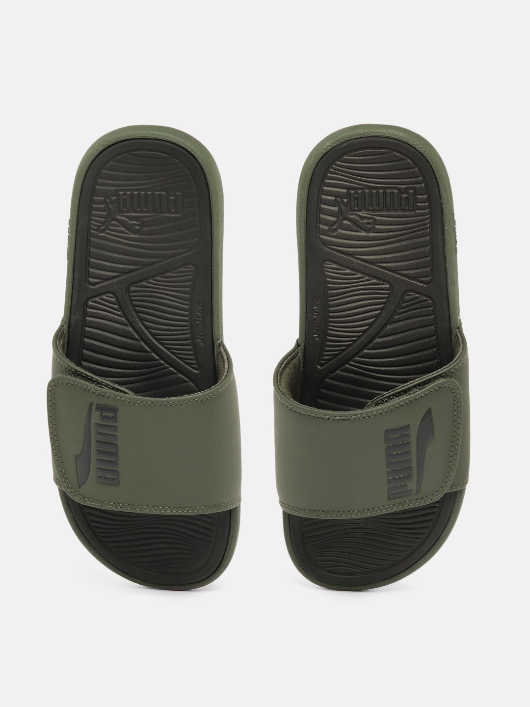 

Puma Unisex Printed Cool Cat 2.0 V FS Sliders, Green