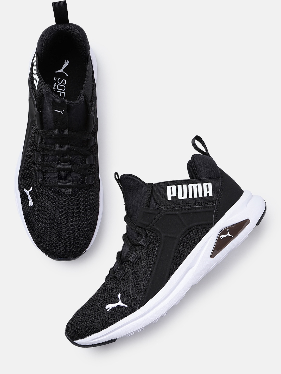 

Puma Men Textile Running Shoes, Black