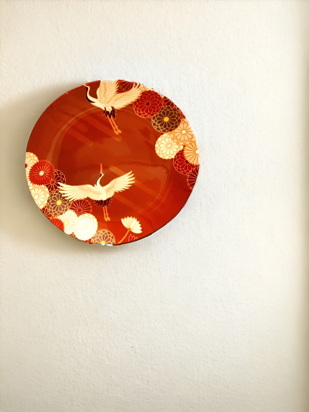 

The Artage Red & Cream Printed Wall Plate