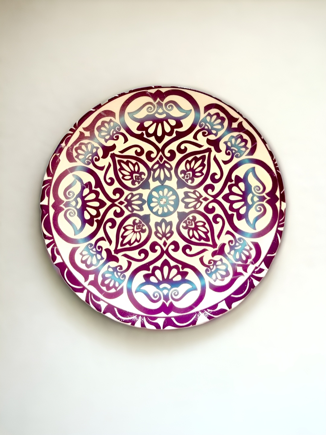 

The Artage Cream Coloured & Pink Ibiza Printed Wall Plates