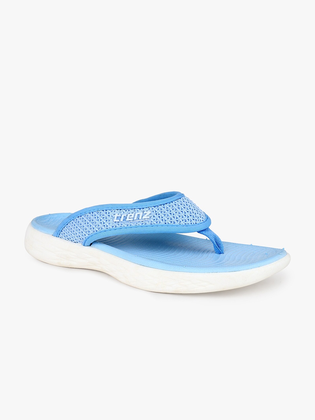 

Trenz Women EXTRA COMFI Lightweight Rubber Thong Flip-Flops, Blue