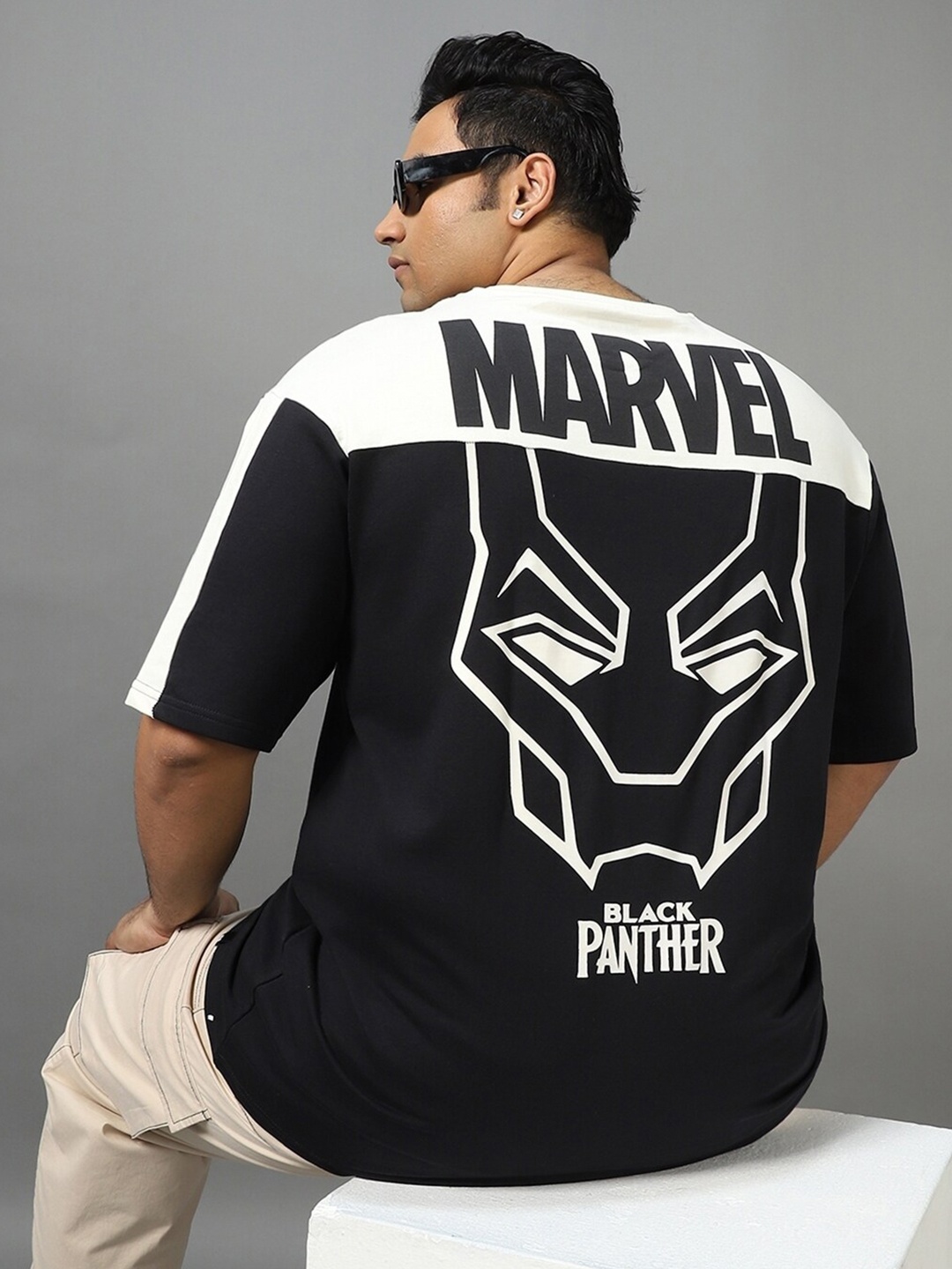 

Bewakoof Heavy Duty Men Black Printed T-shirt