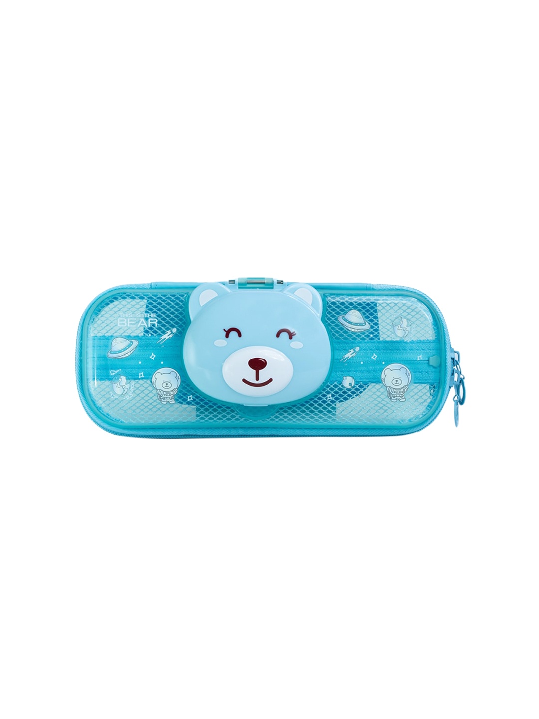 

QIPS Girls Printed High Quality Durable Pencil Case, Blue