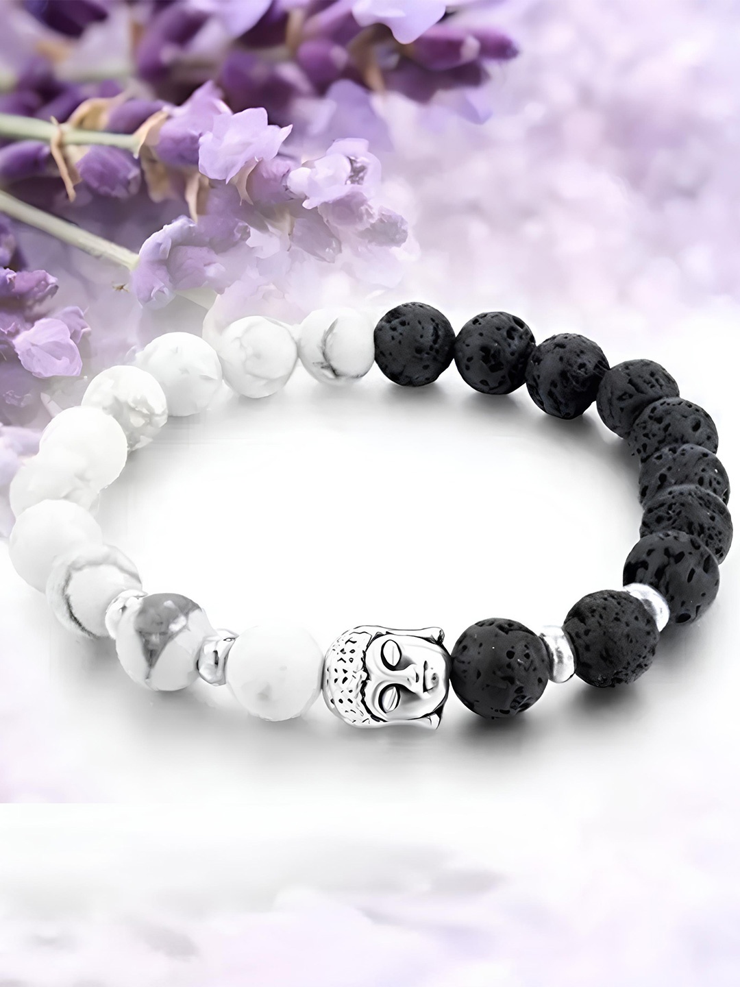 

KARISHMA KREATIONS Unisex Artificial Beads Bracelet, Black