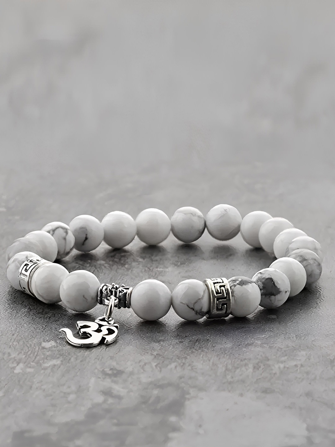 

KARISHMA KREATIONS Unisex Alloy Artificial Beads Bracelet, White
