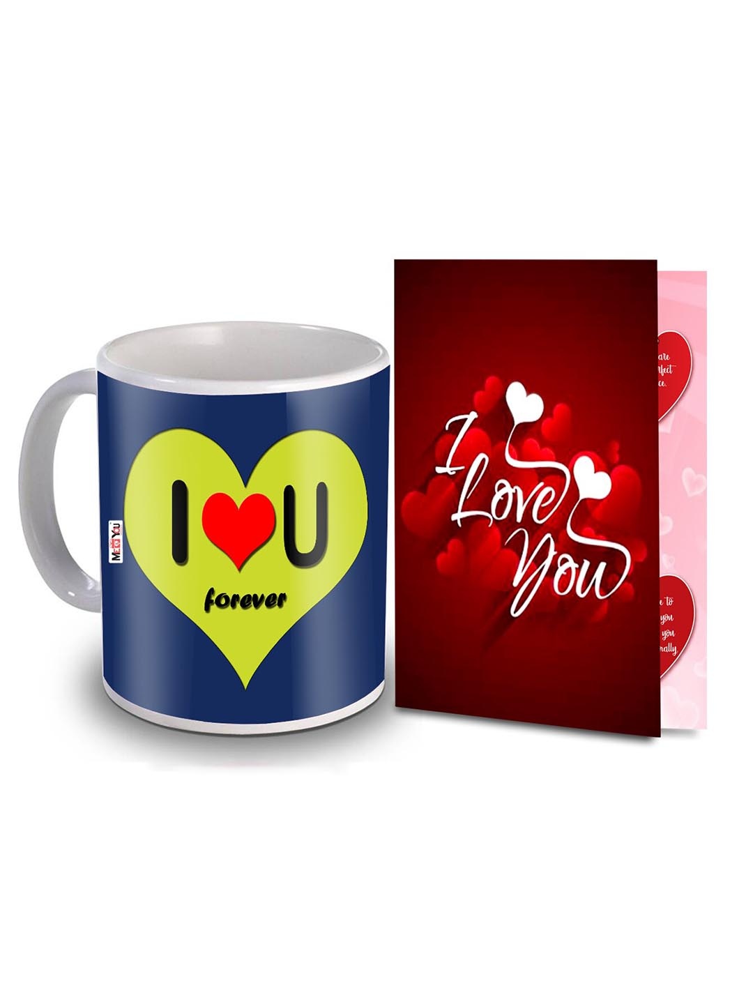 

ME & YOU Red & White 2 Pieces Printed Home Gift Set