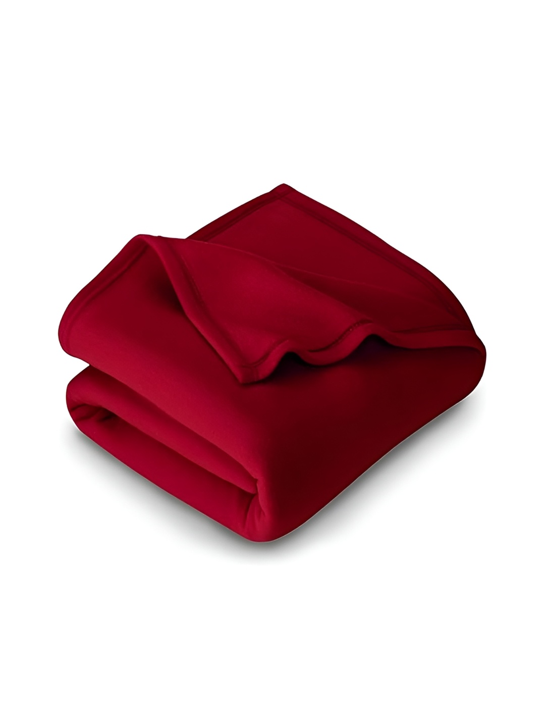 

Supreme Home Collective Red Solid Fleece Mild Winter 200 GSM Single Blanket