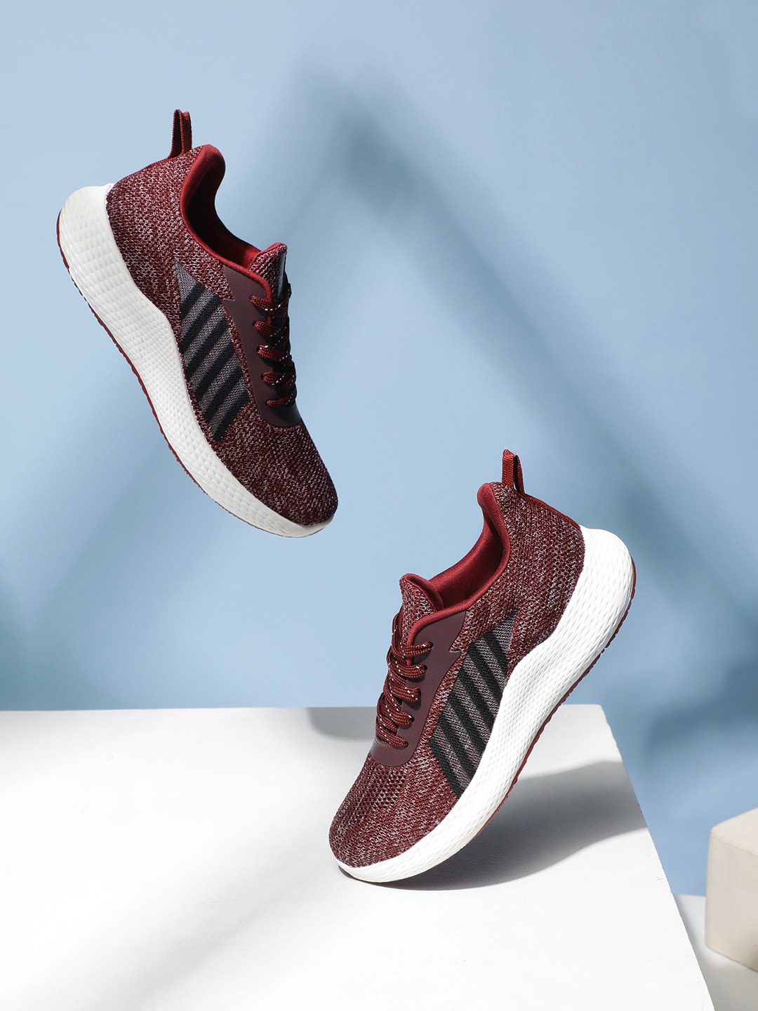 

OZZOH Women FLEX Mesh Running Shoes, Maroon