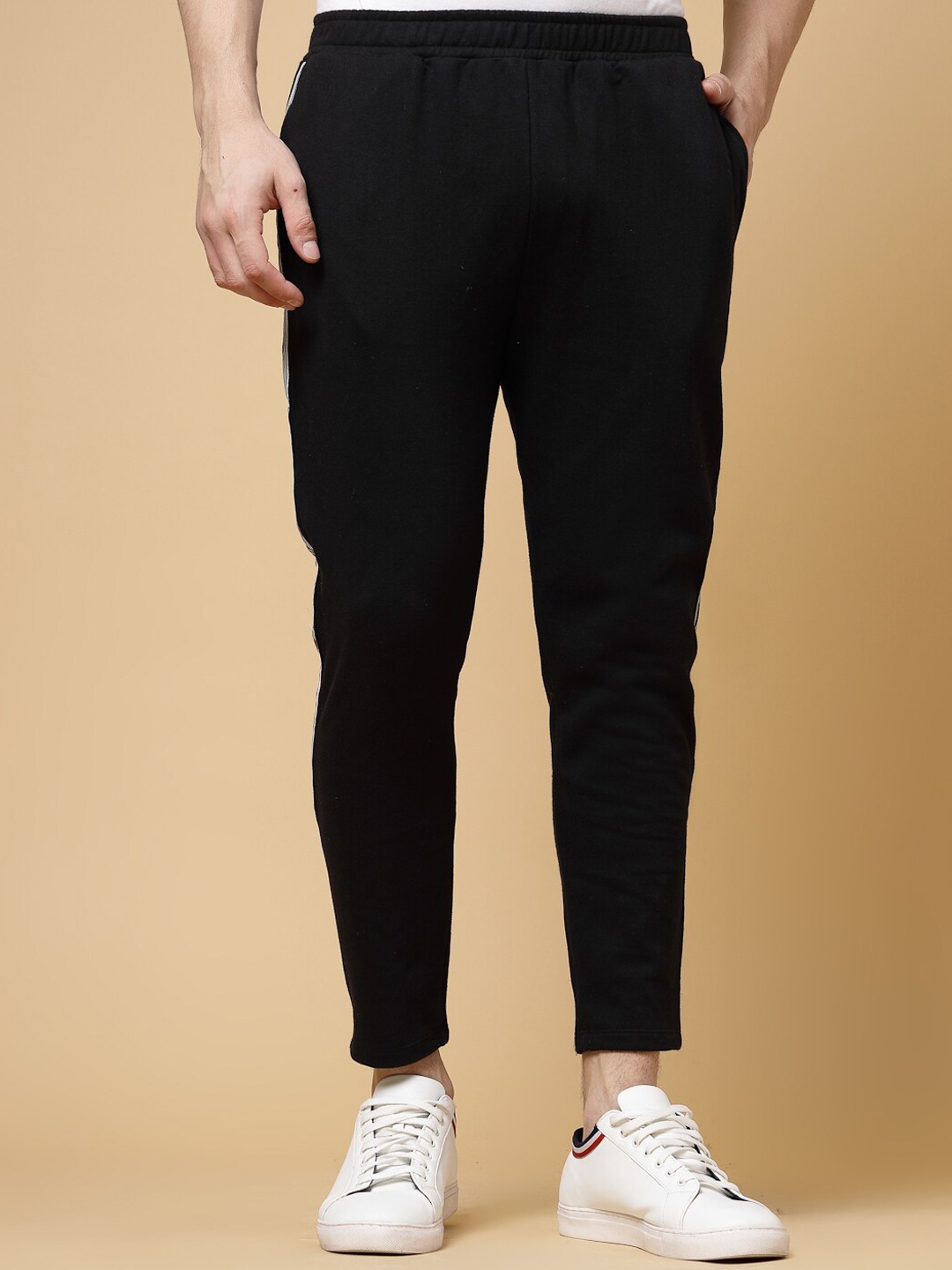 

Rigo Men Solid Regualr Fit Track Pants, Black