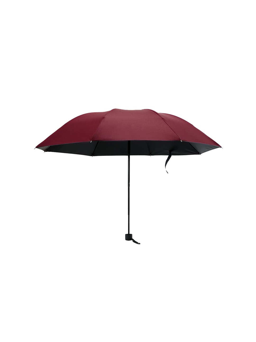 

Kuber Industries 3-Fold Manual Waterproof Umbrellas, Red