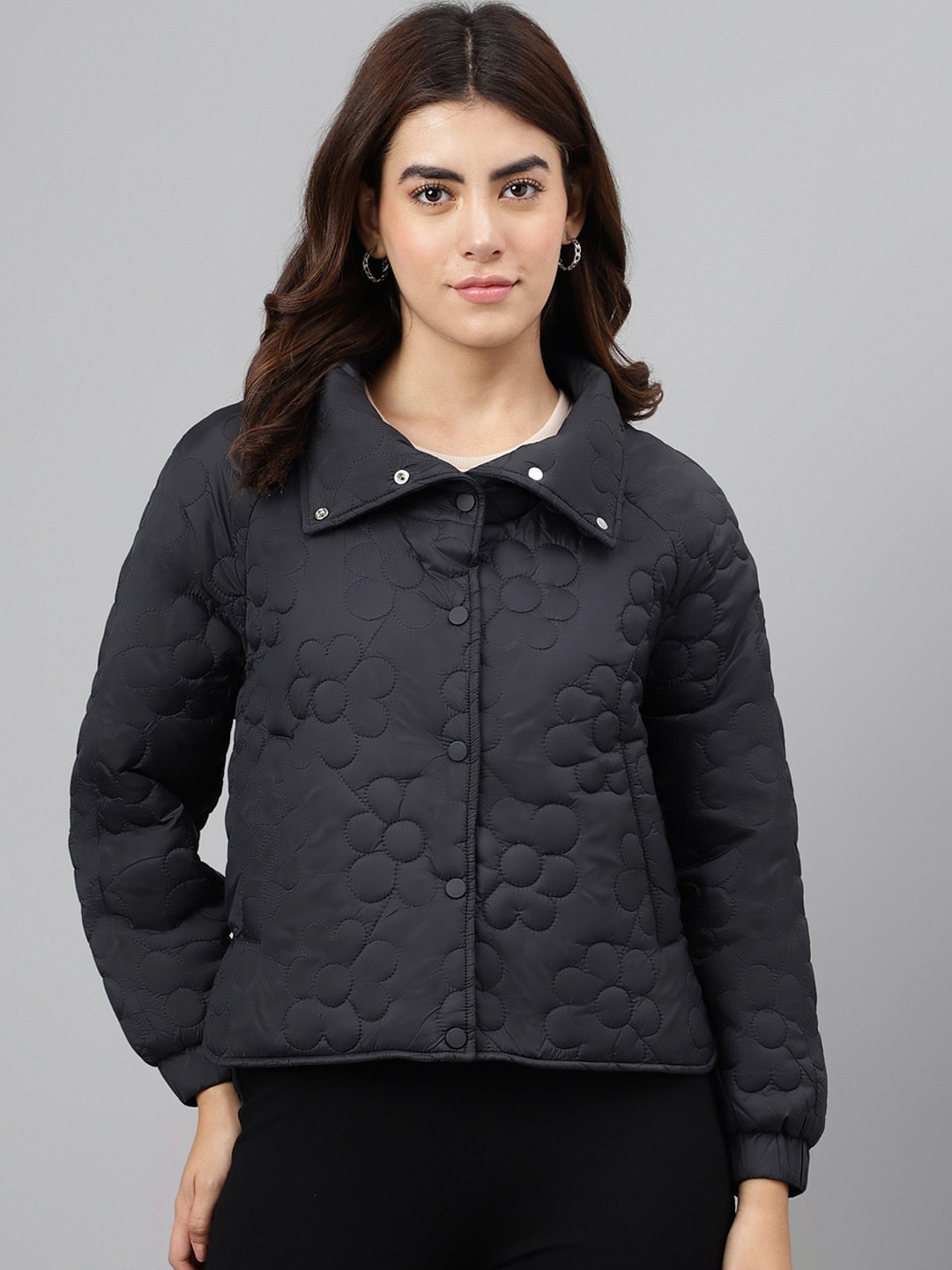 

Xpose Lightweight Lapel Collar Quilted Jacket, Beige