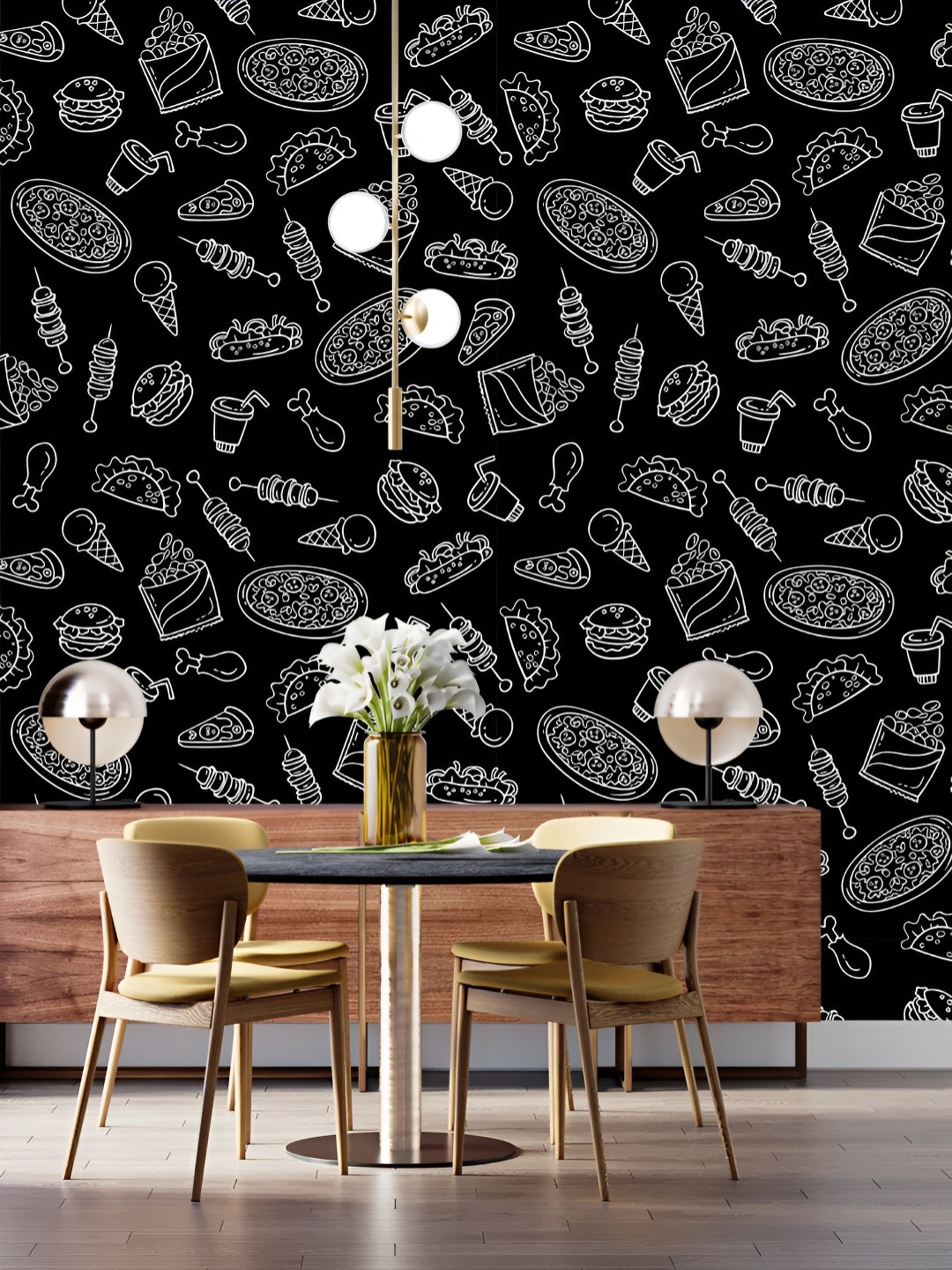 

DWELLSINDIA Black & White Grill-Printed Self-Adhesive Waterproof Laminated Wallpaper