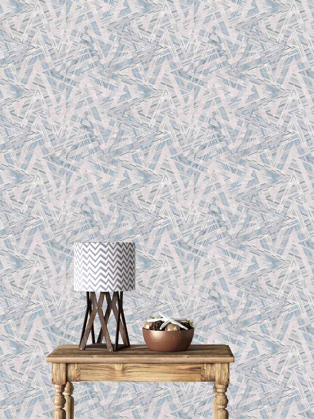 

DWELLSINDIA Beige Zig Zag Self-Adhesive & Waterproof Wallpaper