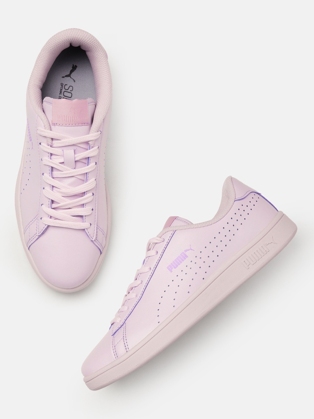 

Puma Women Perforations Smasher Sneakers, Lavender