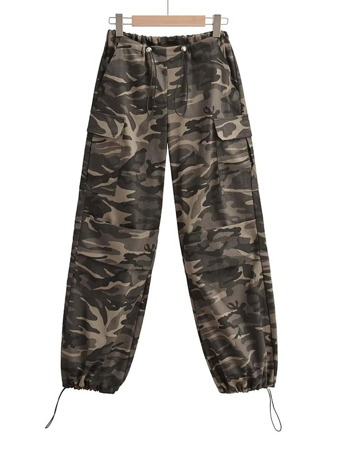 

LULU & SKY Women Brown High-Rise Trousers