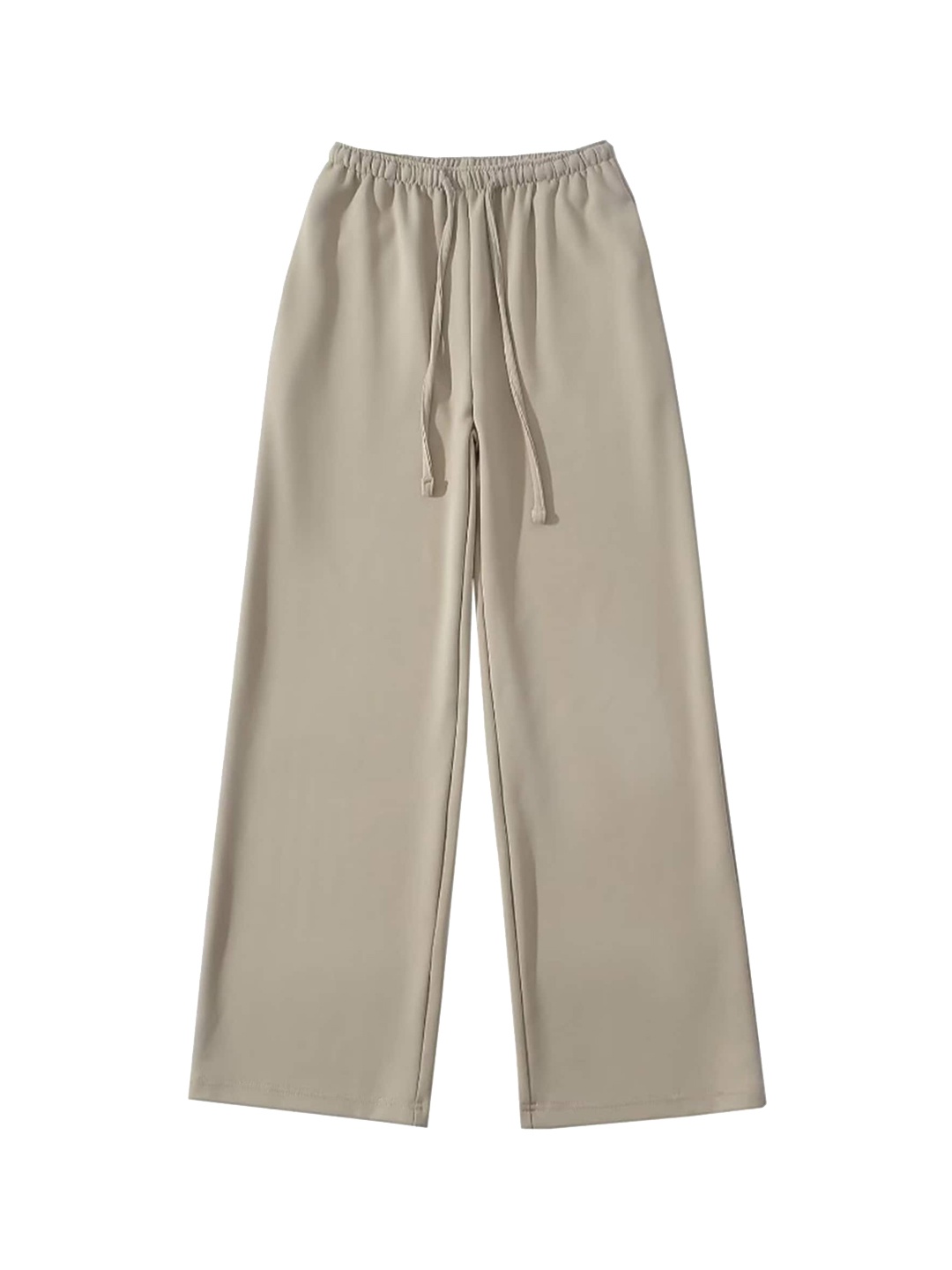 

LULU & SKY Women Straight Fit High-Rise Trousers, Beige