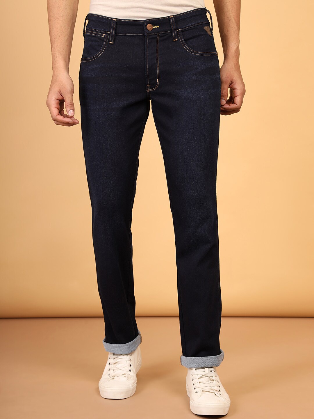 

Wrangler Men Millard Clean Look Stretchable Jeans, Blue