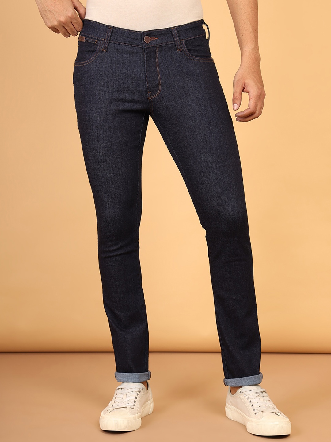 

Wrangler Men Skanders Slim Fit Low-Rise Stretchable Jeans, Blue