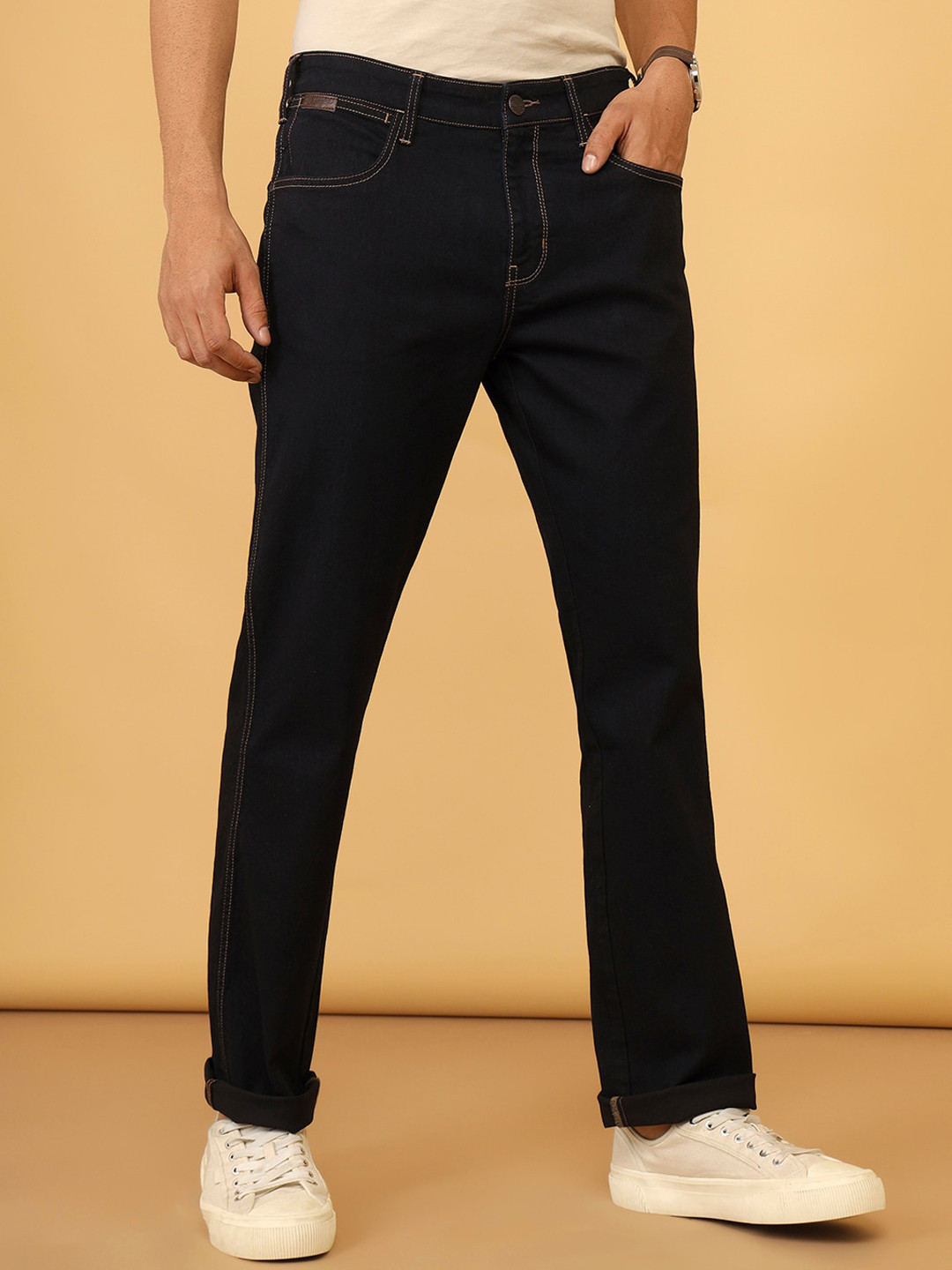 

Wrangler Men Straight Fit Stretchable Jeans, Blue