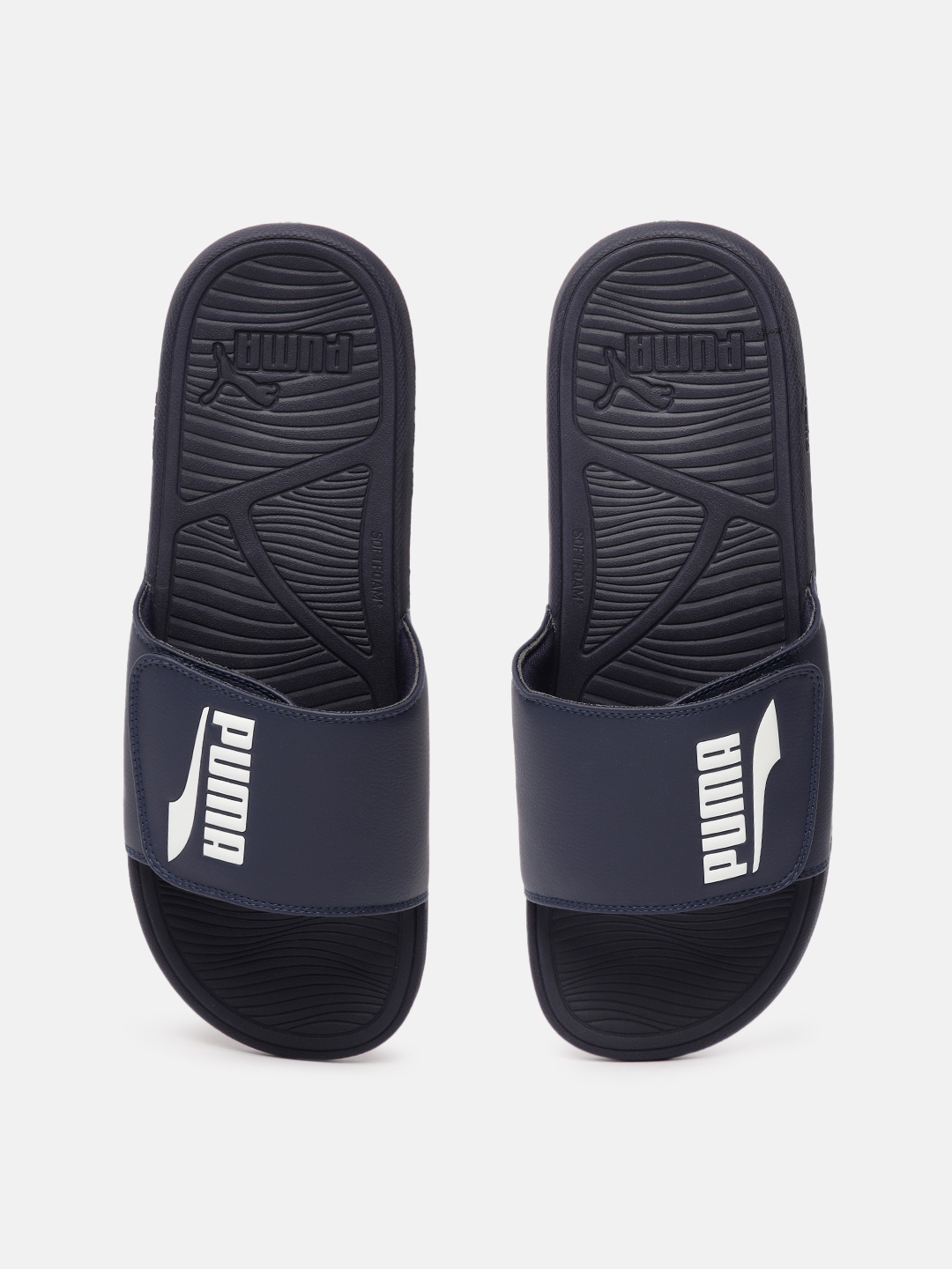 

Puma Unisex Brand Logo Embossed Cool Cat 2.0 V FS Sliders, Navy blue
