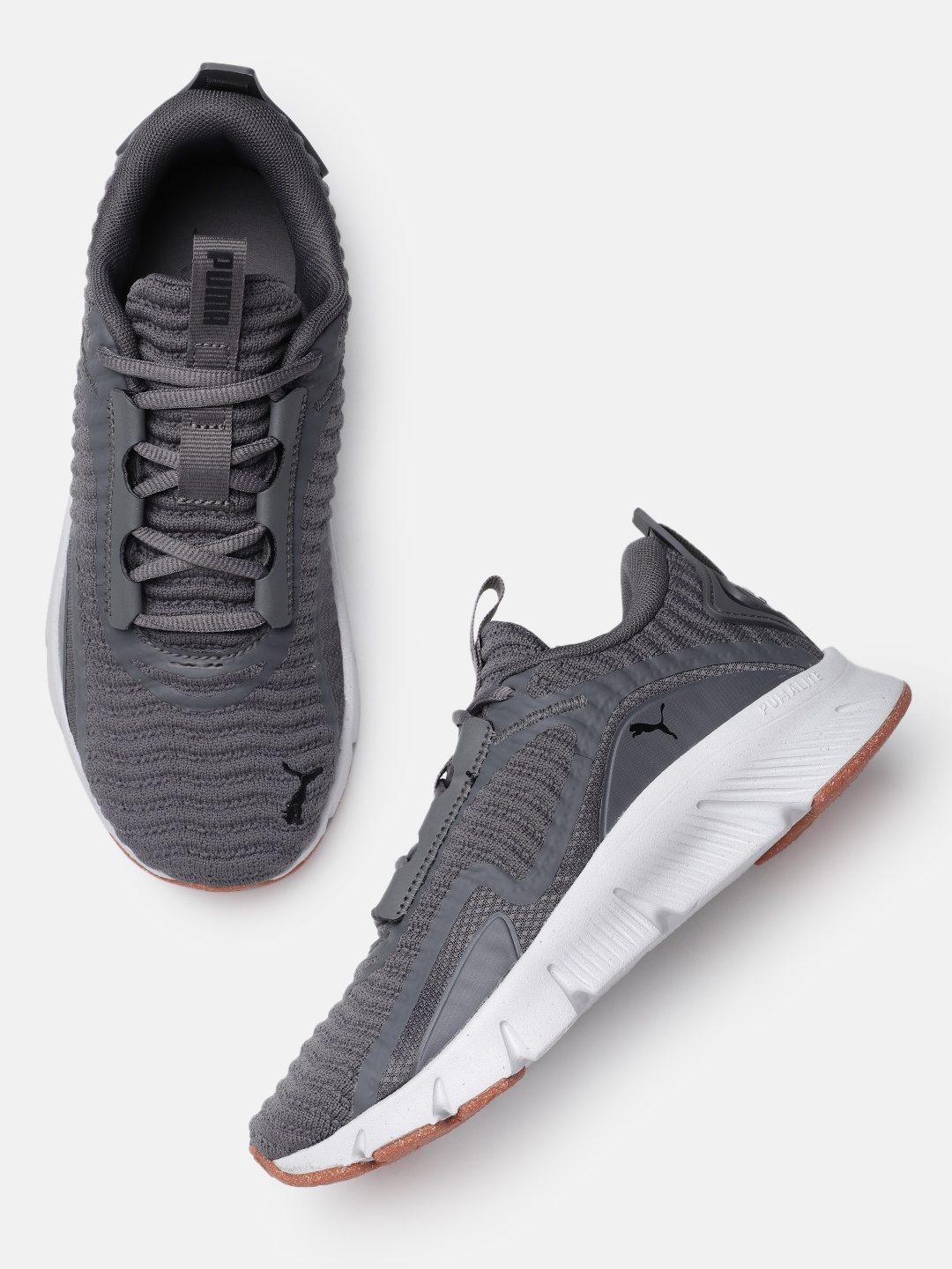 

Puma Unisex FlexFocus Lite Better Knit Running Shoes, Grey