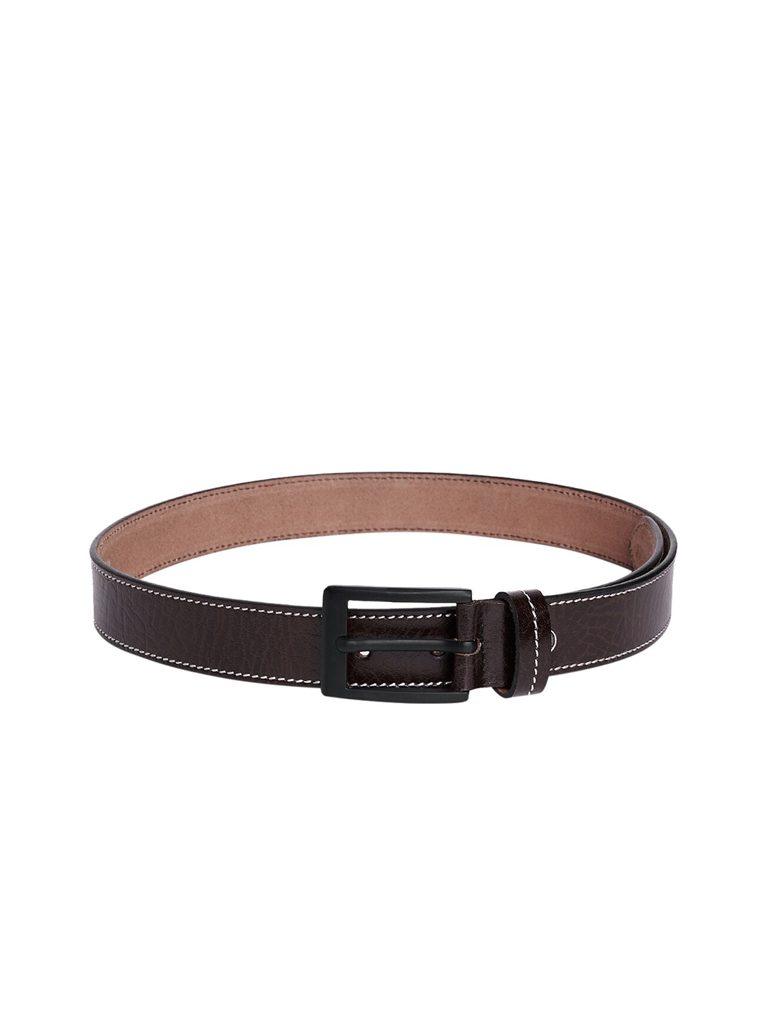 

The Roadster Lifestyle Co. Genuine Leather Textured Formal Belt, Brown