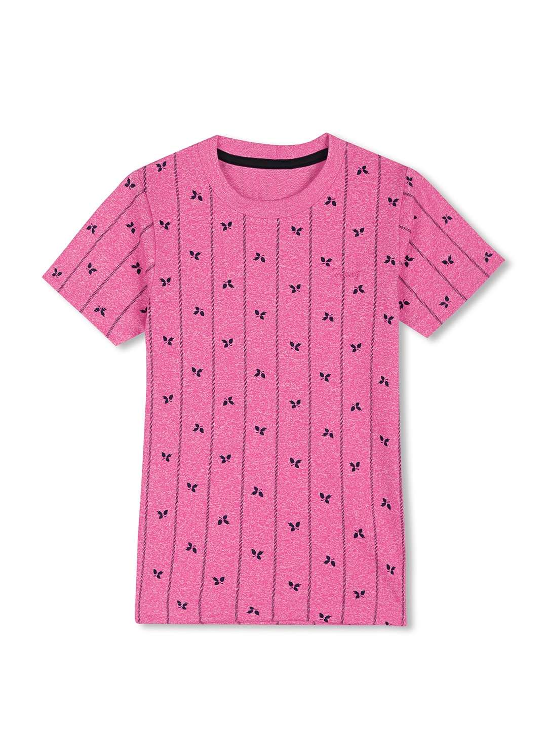 

BAESD Boys Floral Printed Round Neck Short Sleeves Cotton T-shirt, Pink