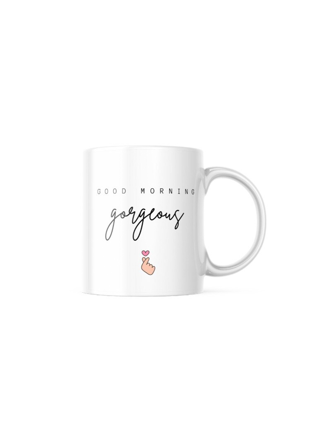 

Home Decor Expert White & White Printed Ceramic Glossy Mugs Set of Cups and Mugs