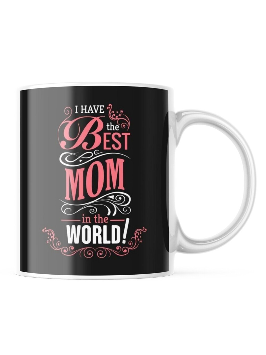 

Home Decor Expert White & White Printed Ceramic Glossy Mugs Set of Cups and Mugs