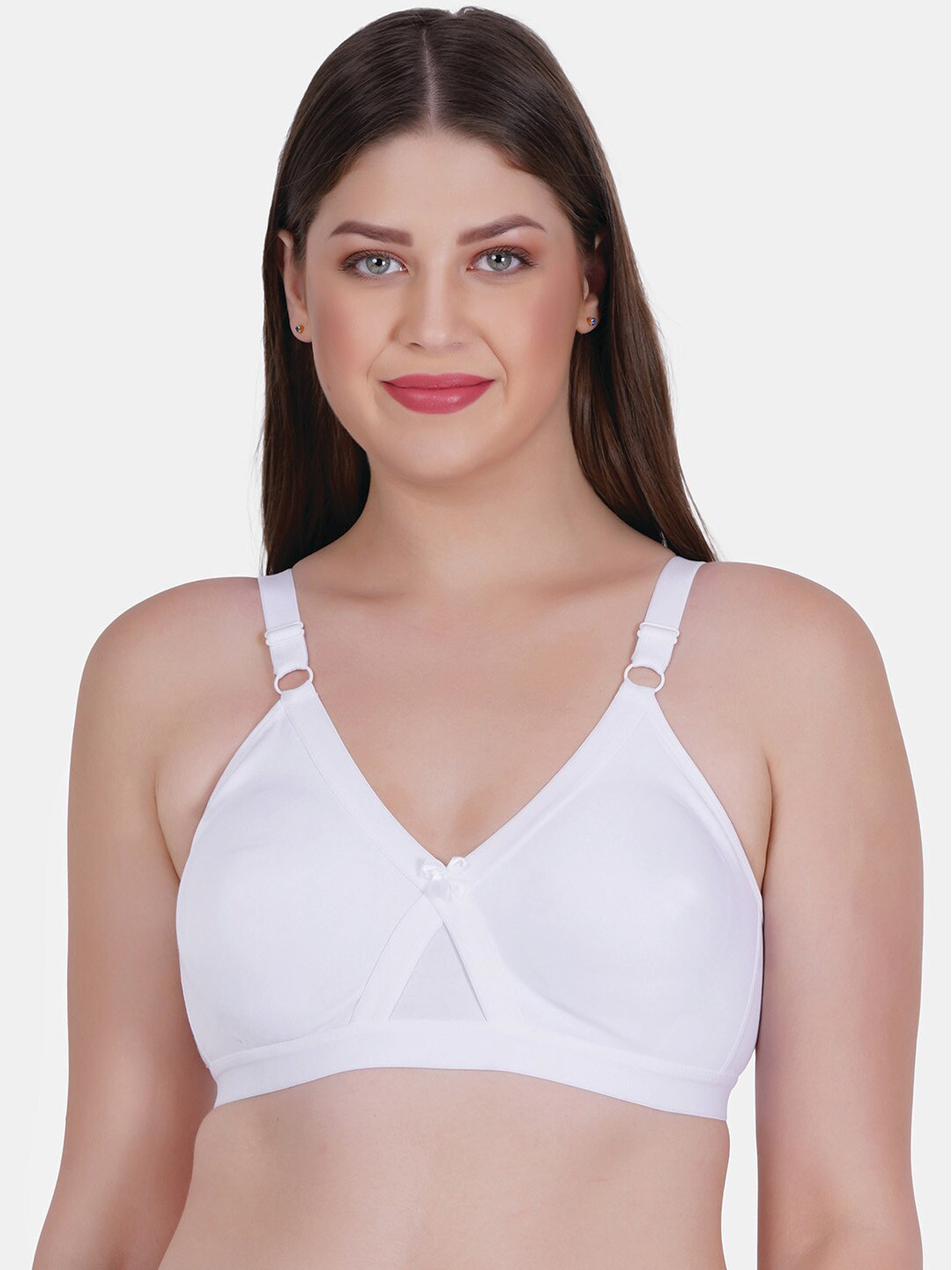 

Reveira Mould Dry Fit Full Coverage Non Padded T-shirt Bra With All Day Comfort, White