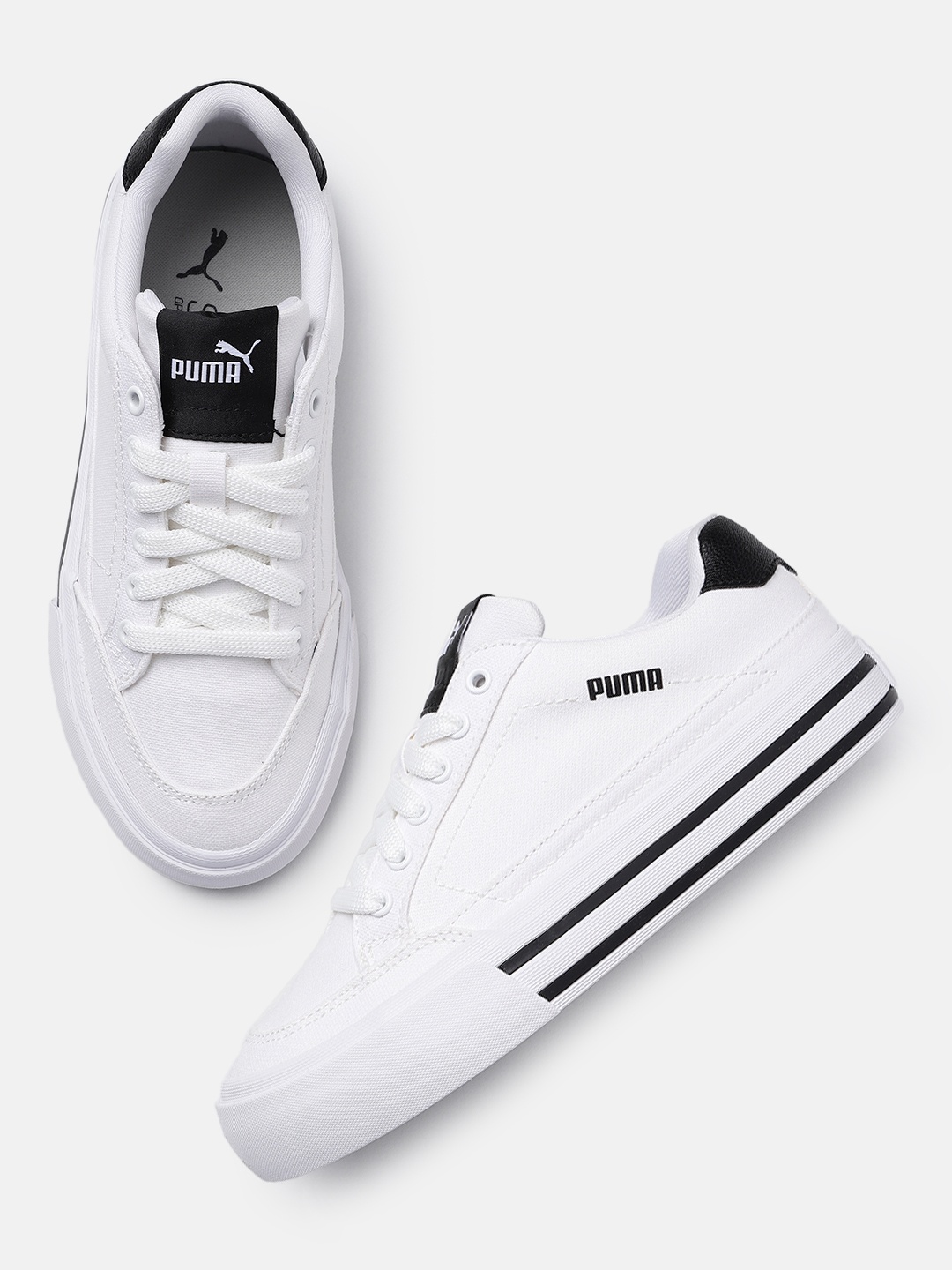 

Puma Unisex Court Classic Vulc Sneakers, White