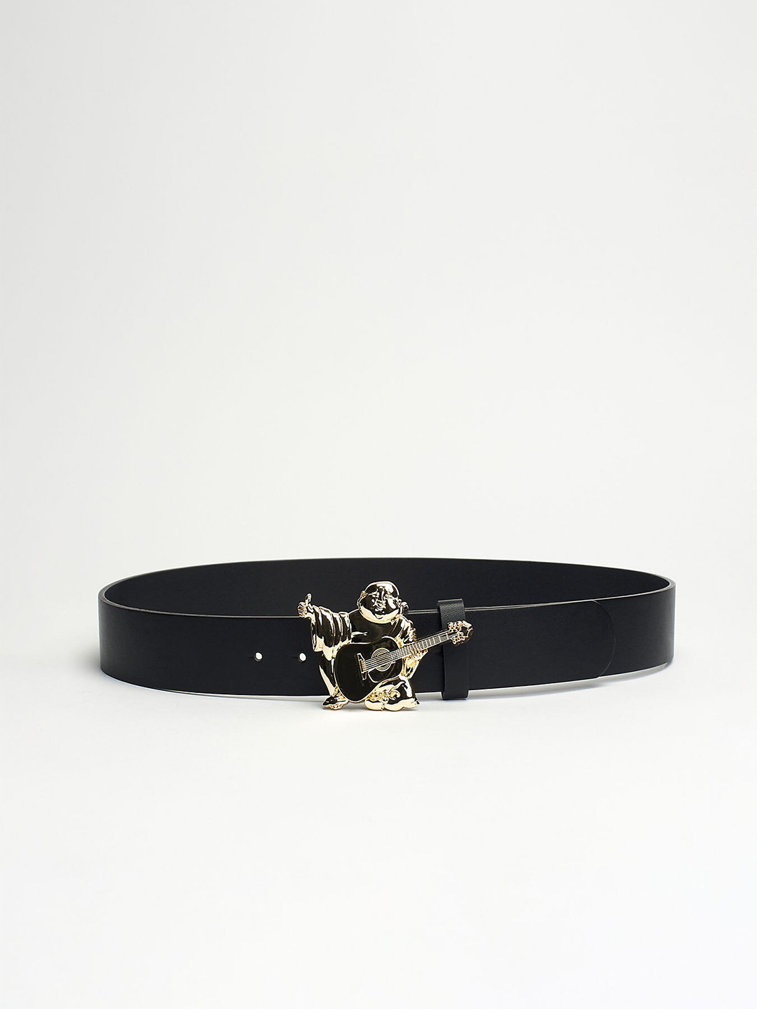 

True Religion Men Leather Belt, Black
