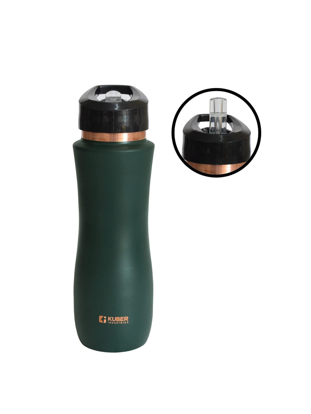 

Kuber Industries Green Copper Water Bottle with Sipper 750 ML