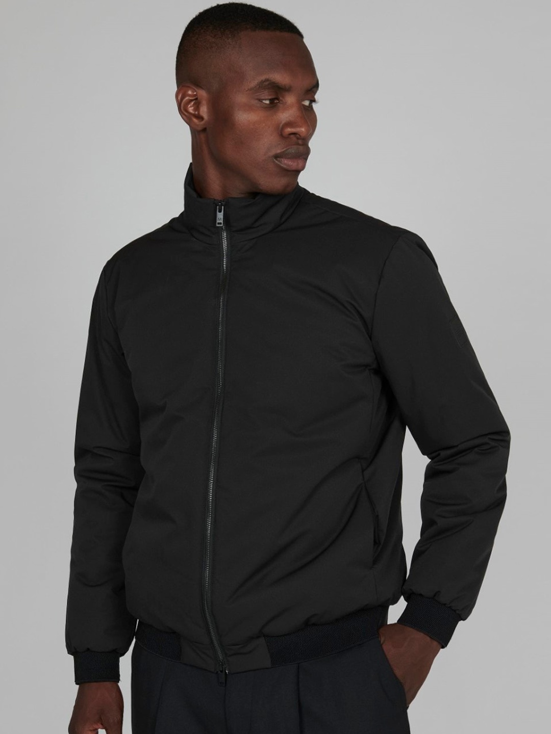 

Matinique Stand Collar Bomber Jacket, Black