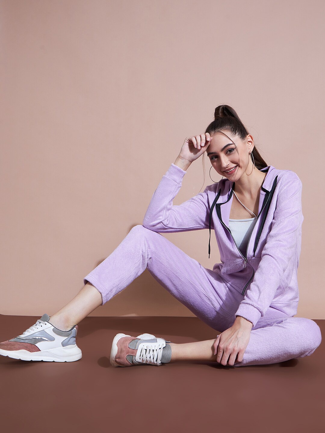 

DressBerry Women Mid-Rise Tracksuits, Lavender
