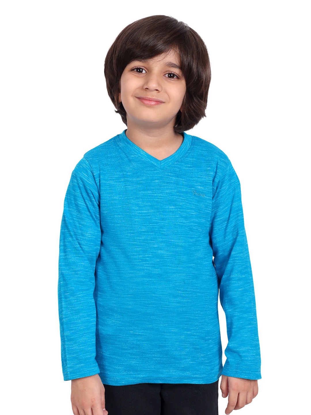 

BAESD Boys V-Neck Long Sleeves Cotton T-shirt, Blue