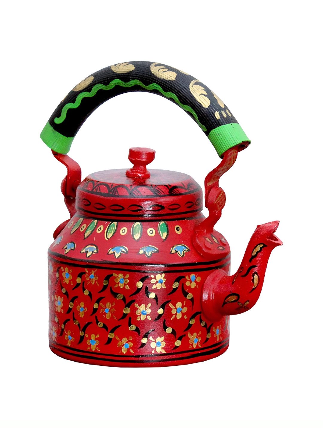 

iHandikart Red & Black Printed Stainless Steel Glossy Kettle 1L
