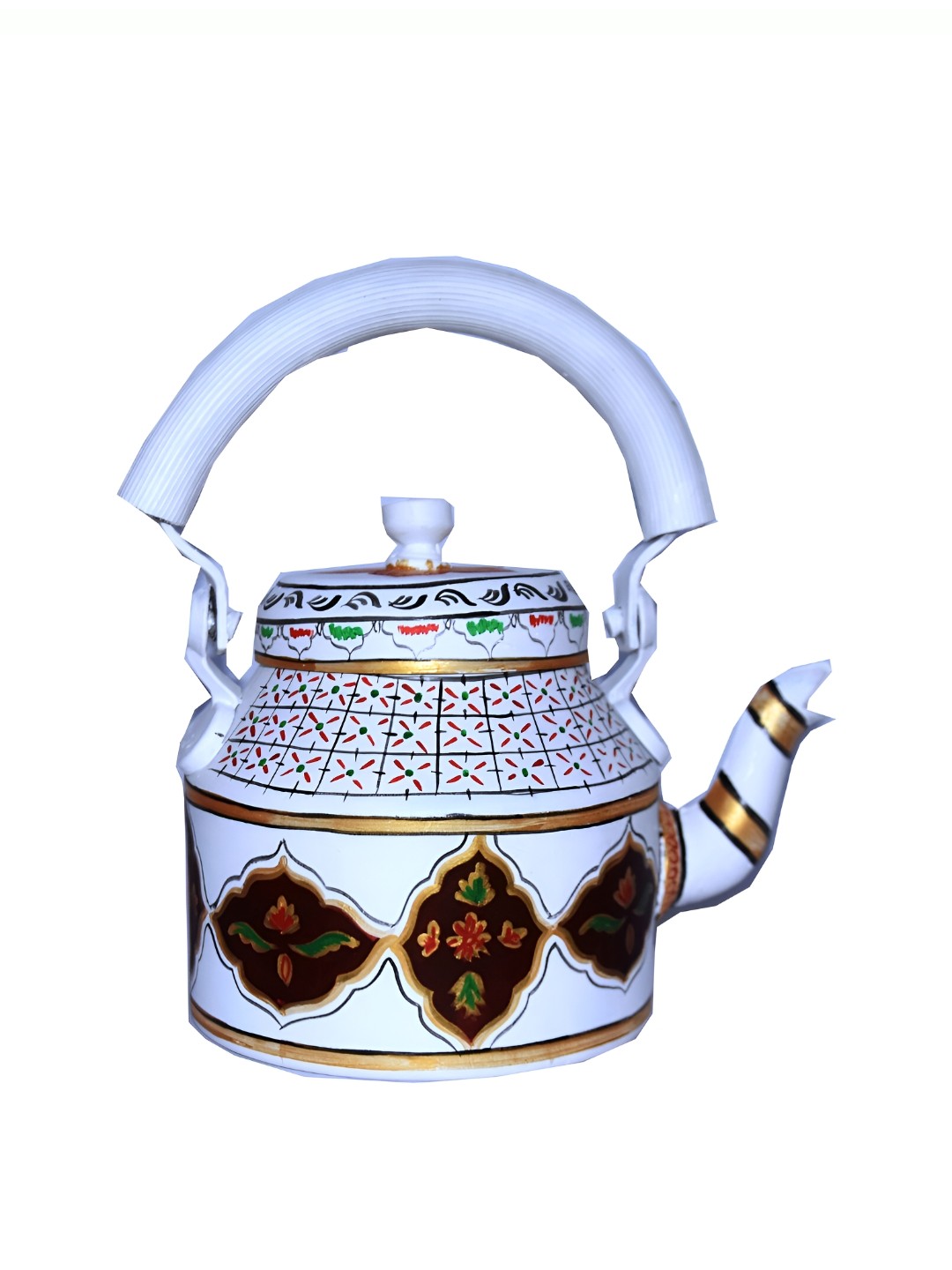 

iHandikart Blue & Black Printed Aluminium Glossy Kettle