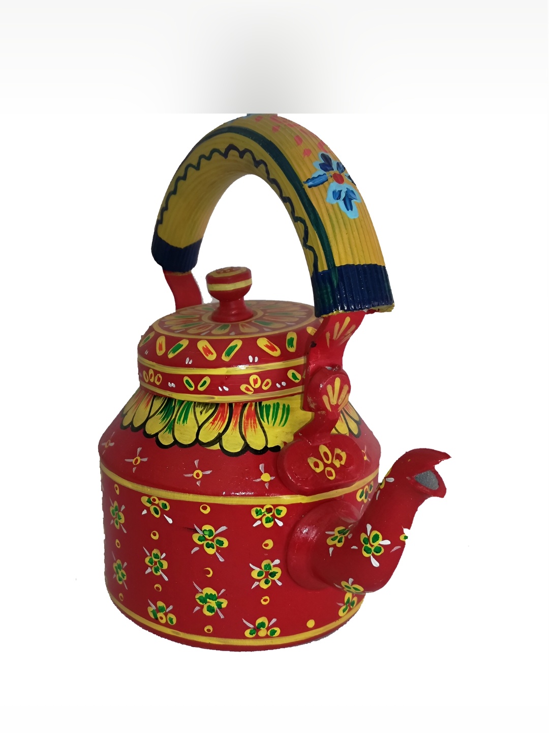

iHandikart Red Printed Stainless Steel Glossy Kettle