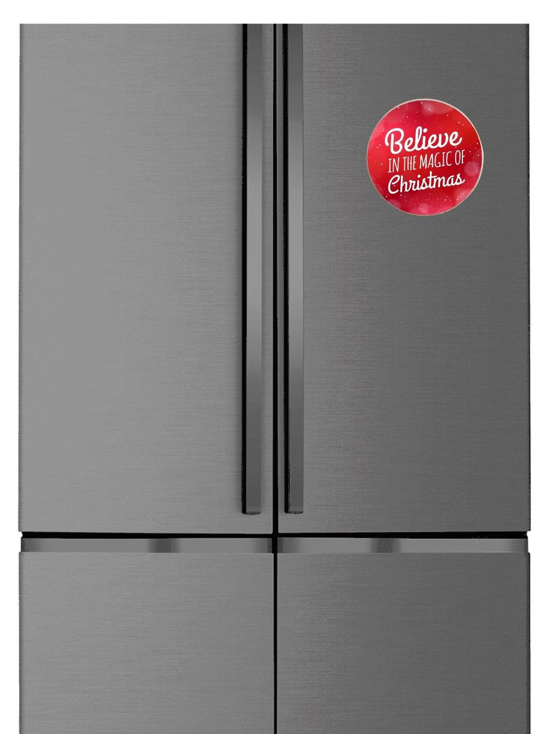 

THEYAYACAFE White & Red Christmas Printed Fridge Magnets