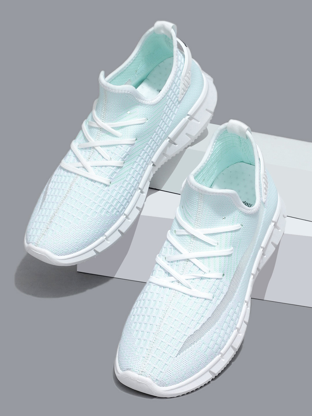 

RapidBox Men Textured Mesh Sneakers, Blue