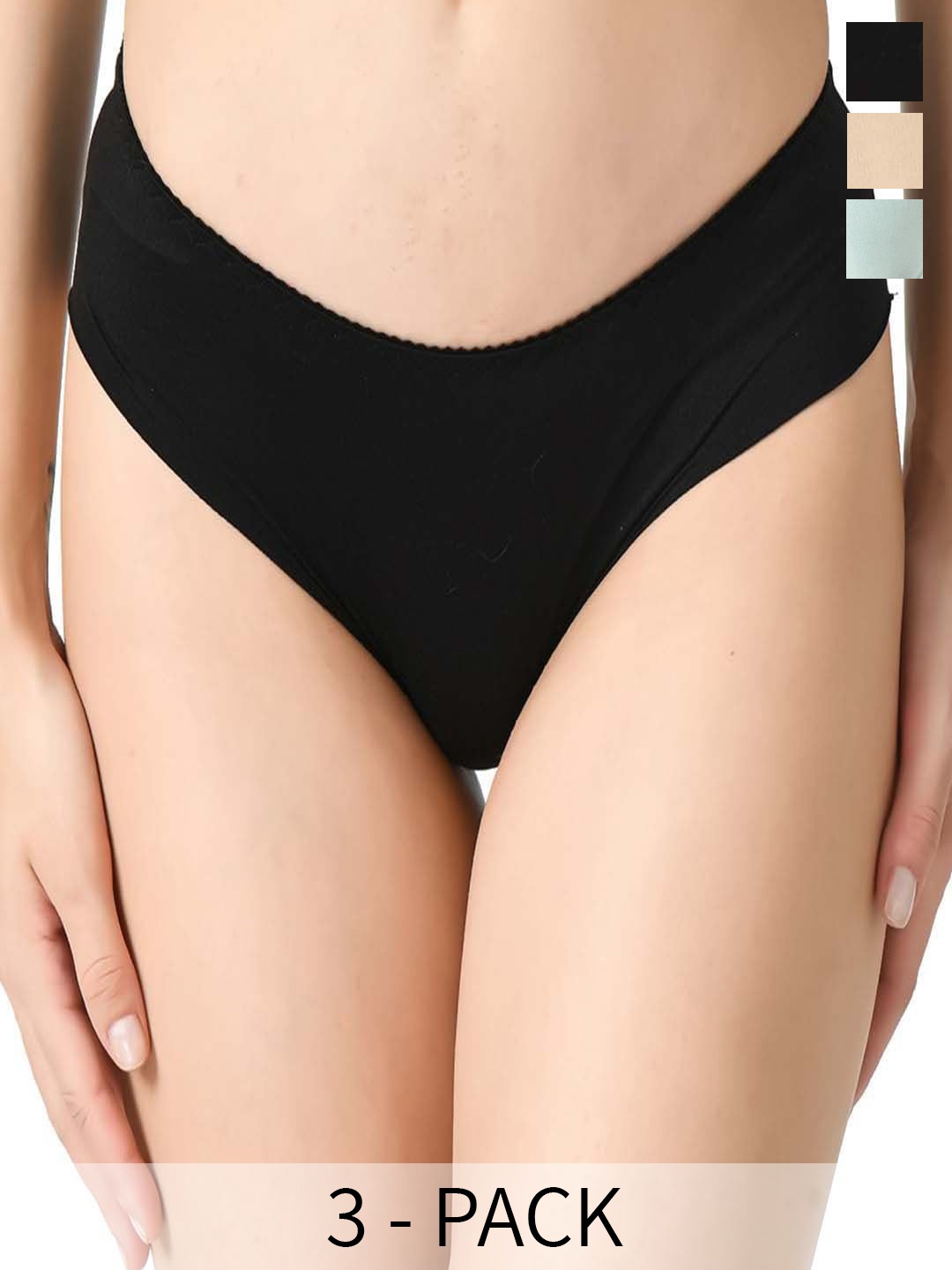 

Legit Affair Pack Of 3 Hipster Briefs, Black