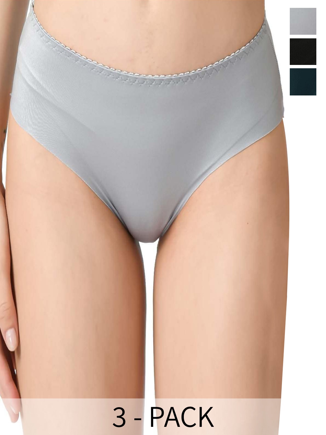 

Legit Affair Pack Of 3 Hipster Briefs, Grey