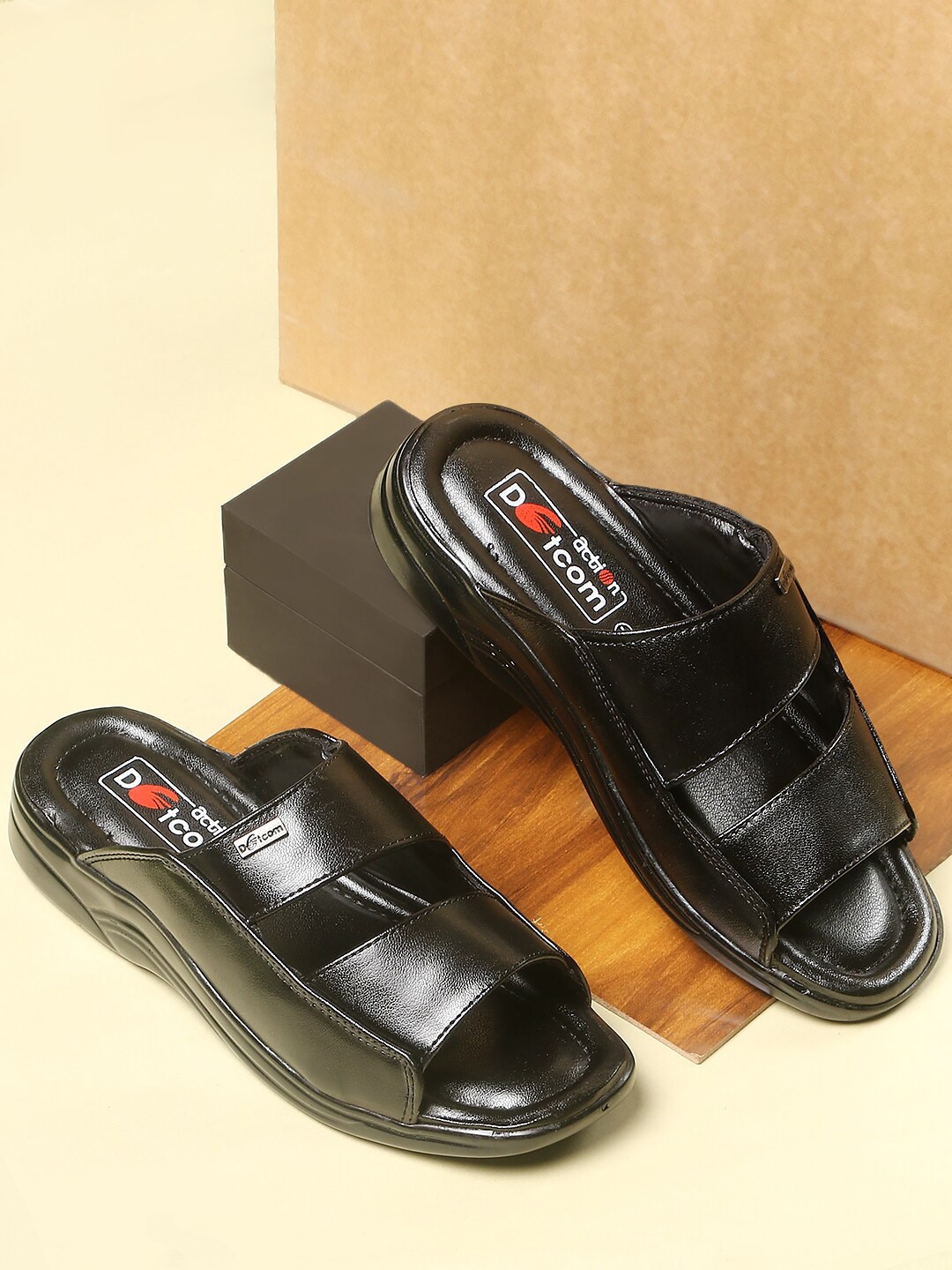 

Action Men Lightweight Comfort Sandals, Black