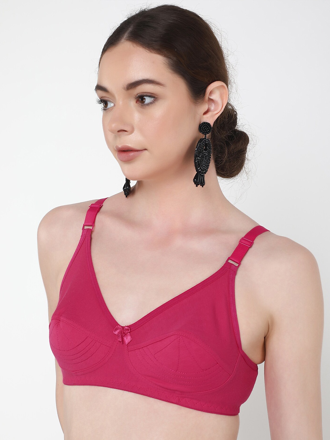

LULU & SKY Medium Coverage Bra with All Day Comfort, Fuchsia